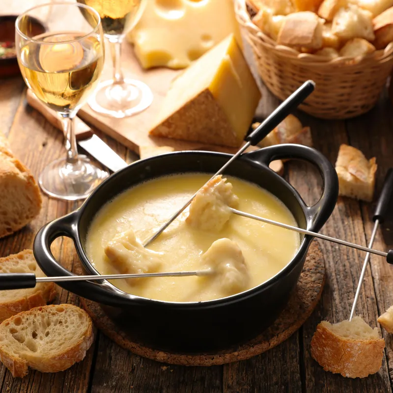 Fondue au fromage authentique