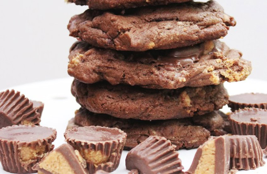 Biscuits au chocolat, beurre d&rsquo;arachides et Reese