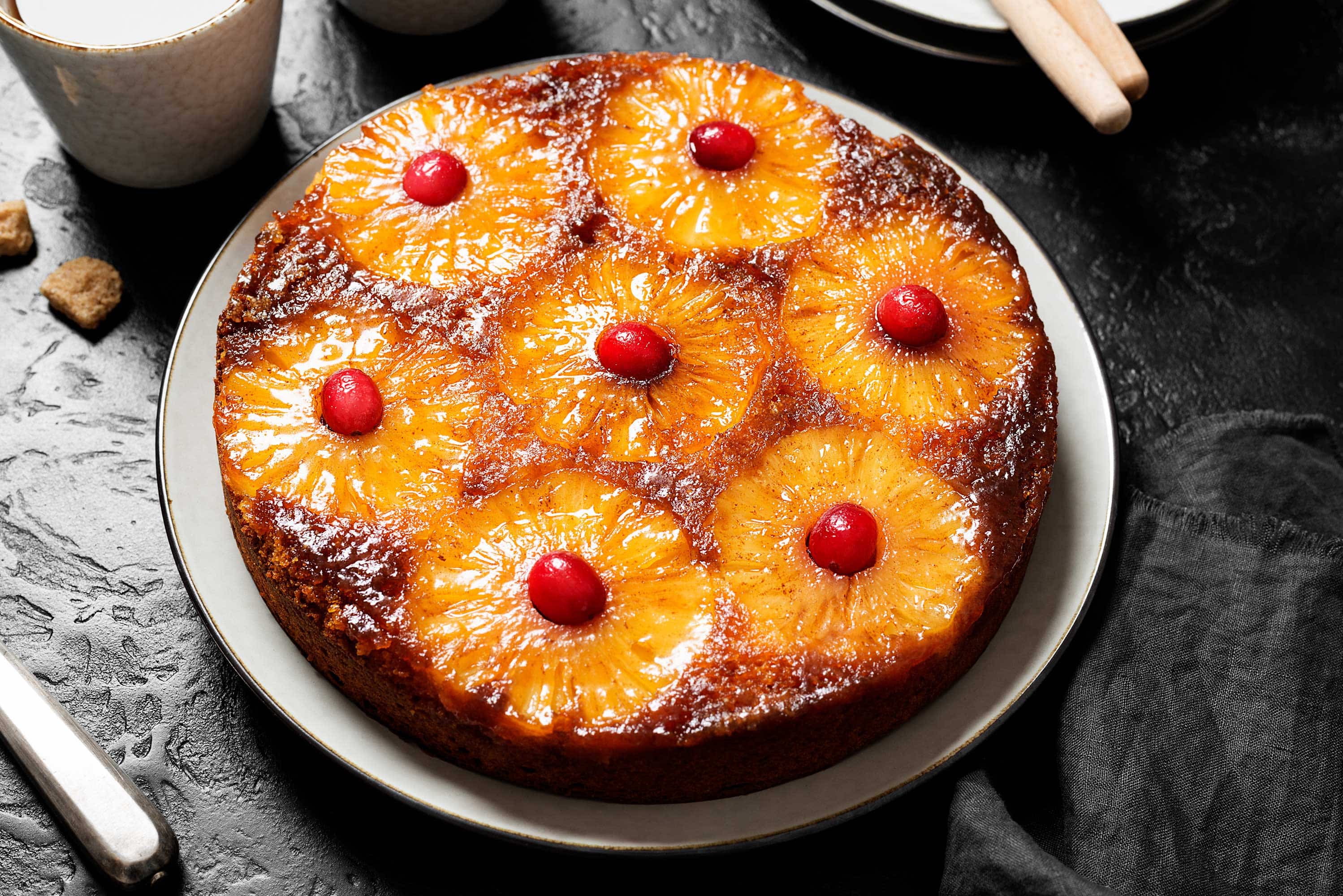 Gâteau renversé aux ananas, super facile