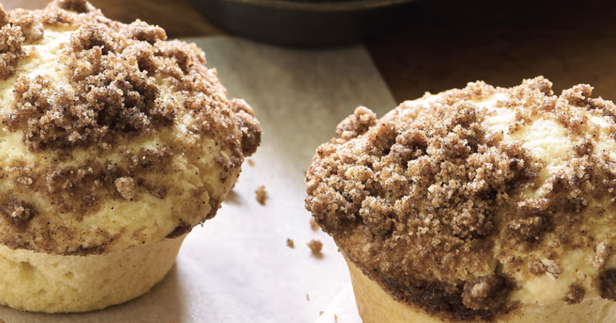 Muffins à la cannelle, style coffee cake