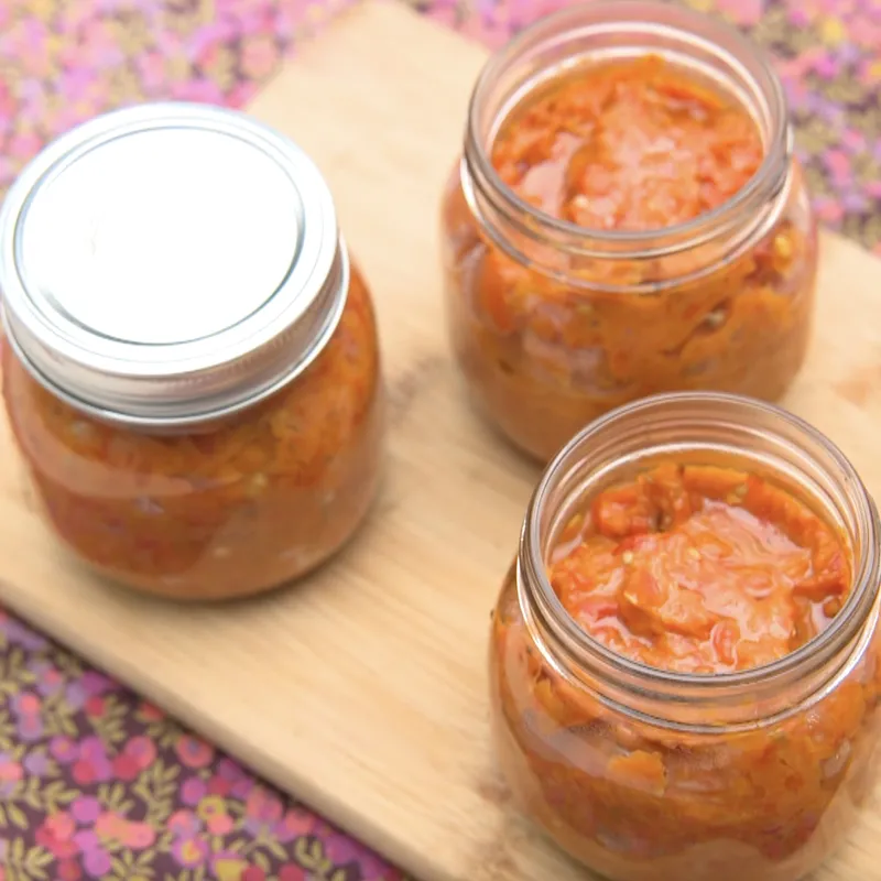 Ajvar maison (caviar des Balkans)