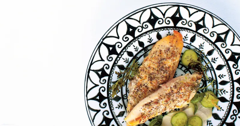 Tilapia en croûte de chia et de parmesan