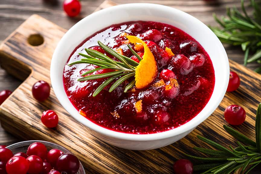 Sauce aux canneberges