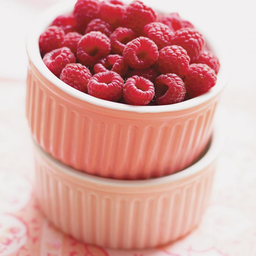 Bouchées aux framboises