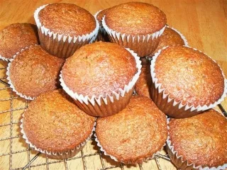 Muffins au son, gruau et miel