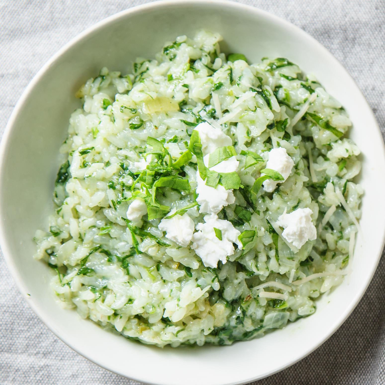 Risotto con arugula