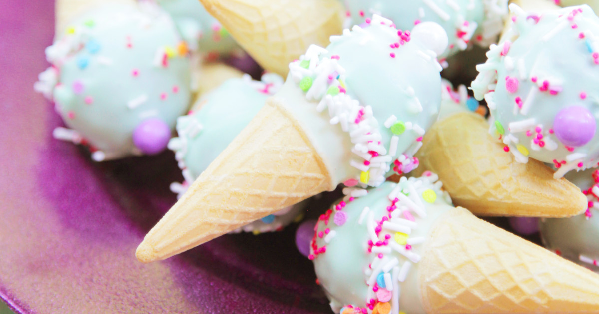 Cakepops style cornet de crème glacée