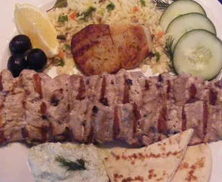 Souvlaki de porc, l'authentique grec