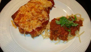 Escalope de veau parmigiana
