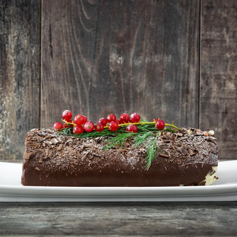 Bûche de Noël au chocolat
