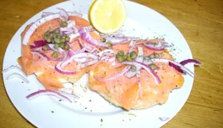 Bagel au saumon fumé
