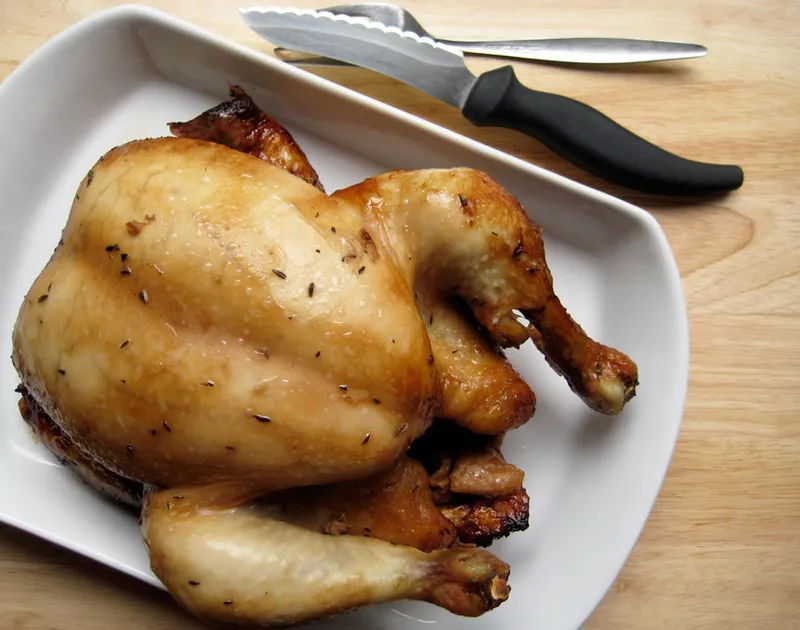 Poulet entier au soya et miel (mijoteuse)
