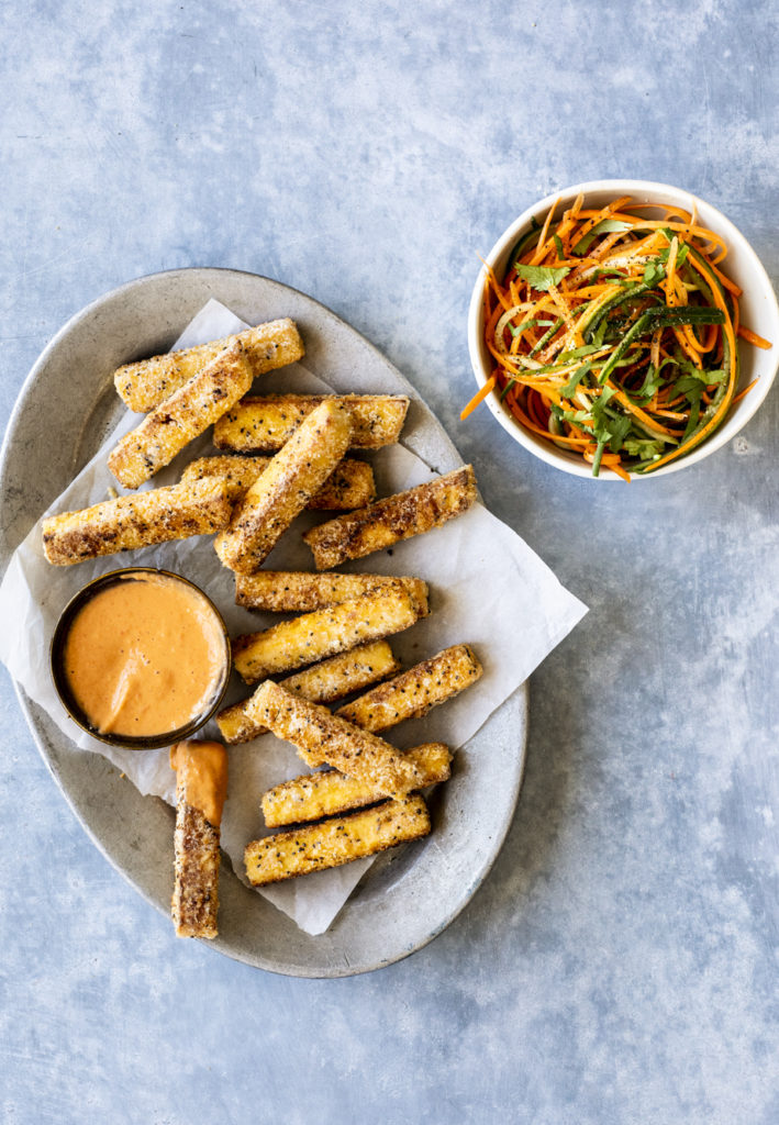 Bâtonnets de tofu frit