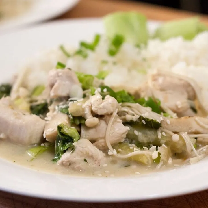Curry vert de poulet selon Alexandre Courteau