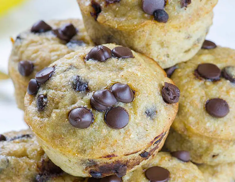 Muffins à la banane et chocolat