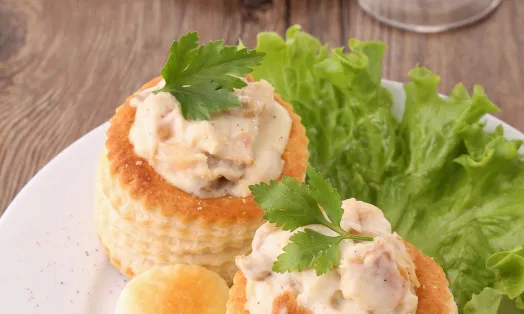 Vol-au-vent au saumon