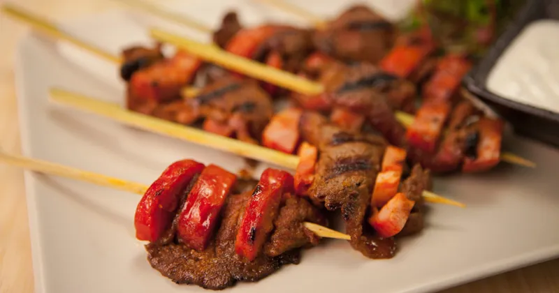 Brochettes de boeuf et chorizo