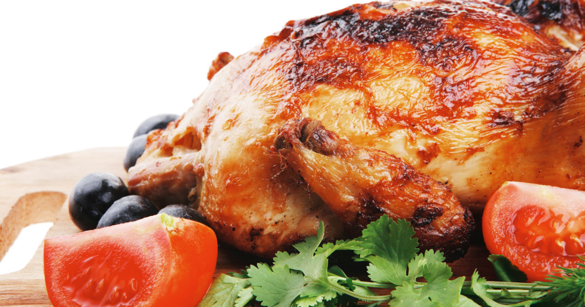 Poulet sous brique