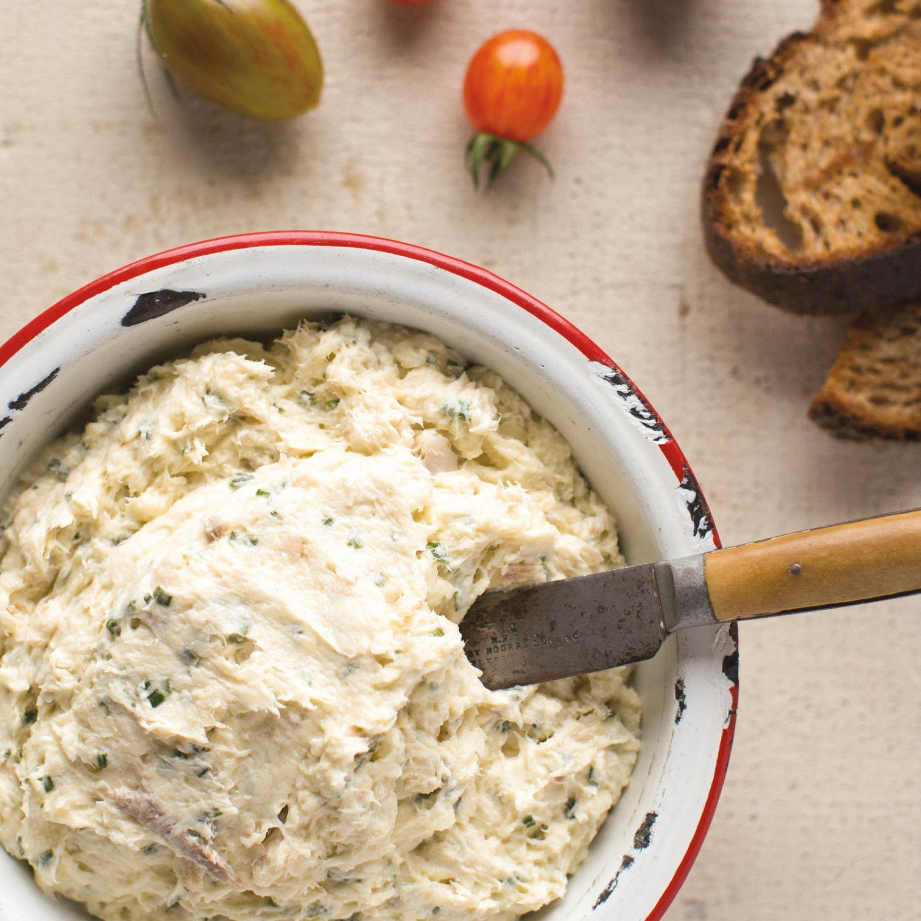 Rillettes de truite grise aux herbes