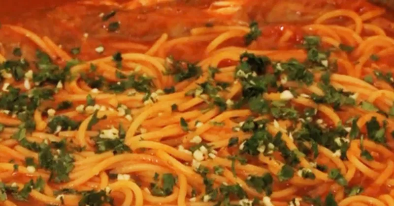 Galinettes aux spaghetti