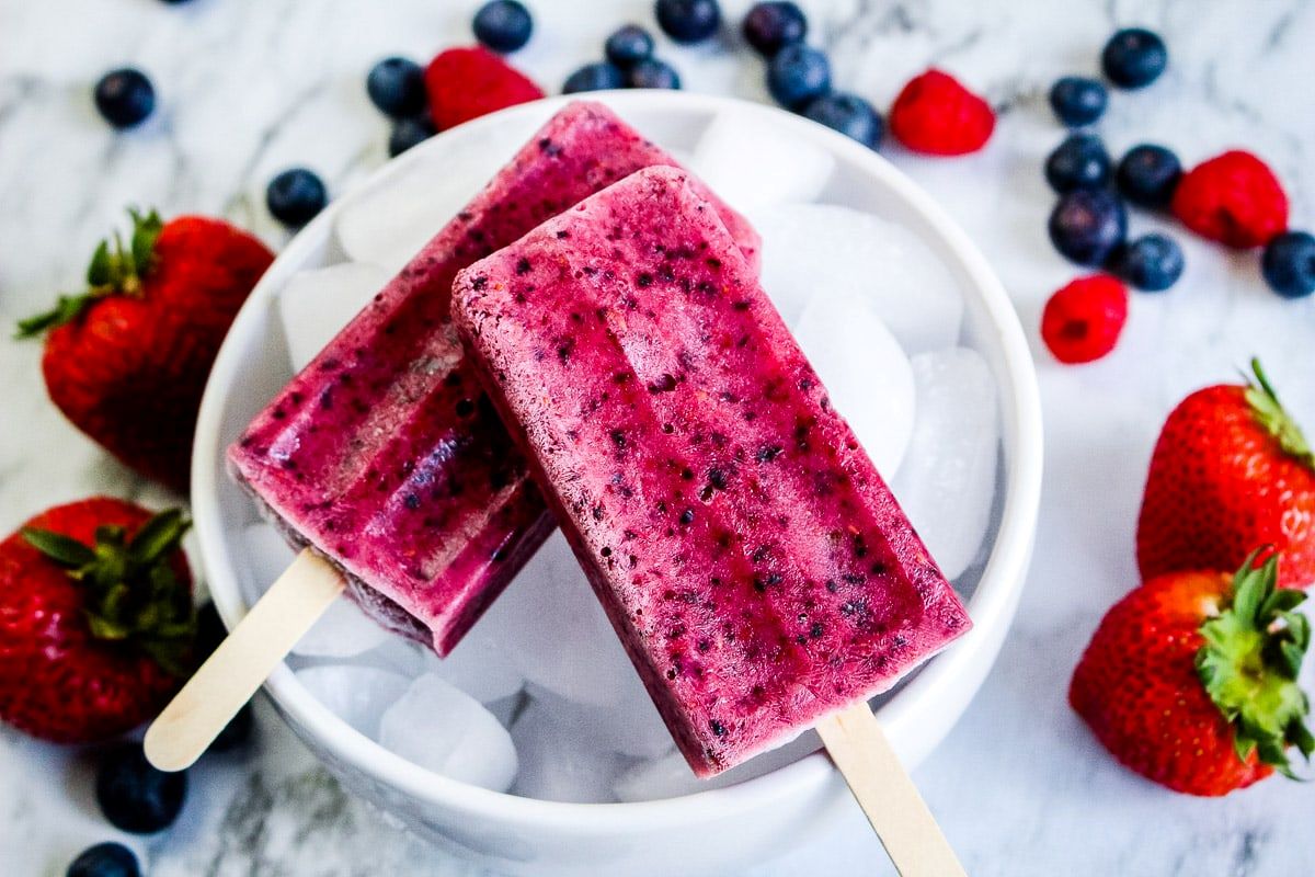 Popsicles au baies
