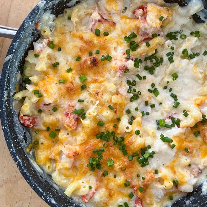 Mac n’ cheese (macaroni au fromage) au homard
