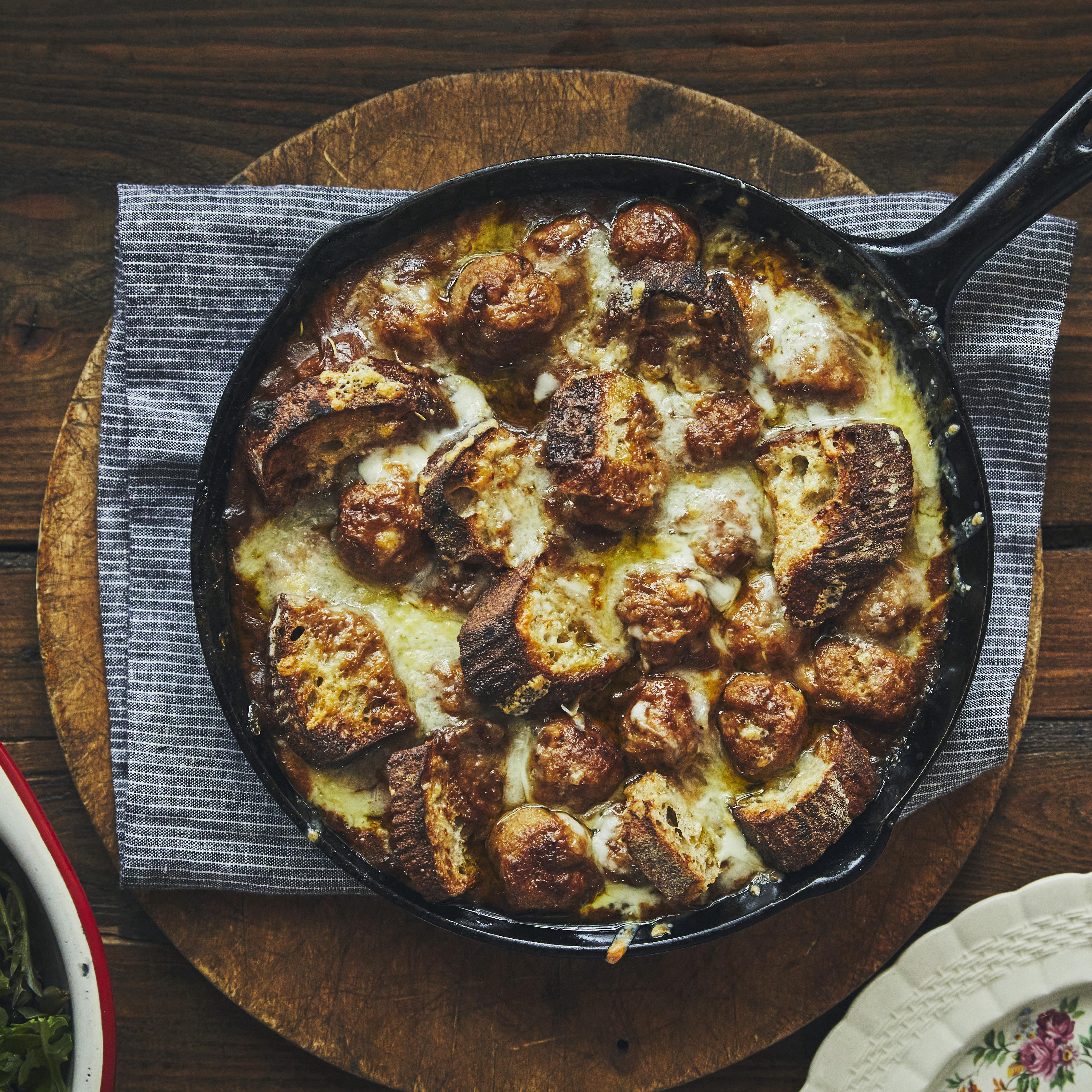 Casserole de soupe à l’oignon