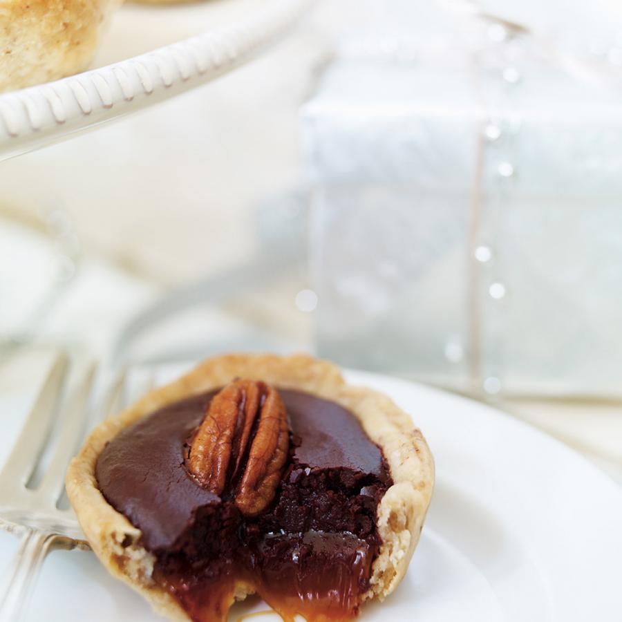 Tartelettes au caramel et au chocolat