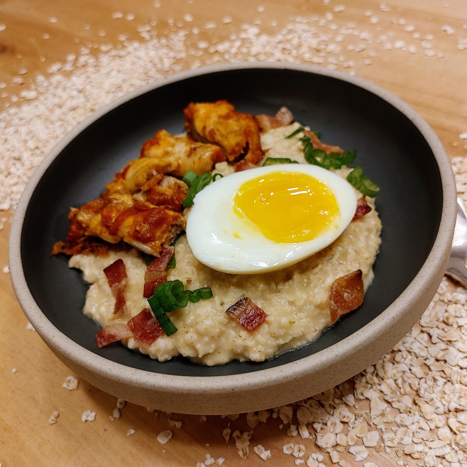 Gruau salé au poulet