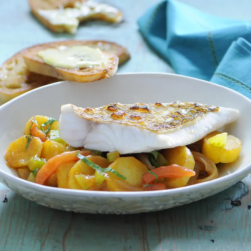 Dorade royale en bouillabaisse