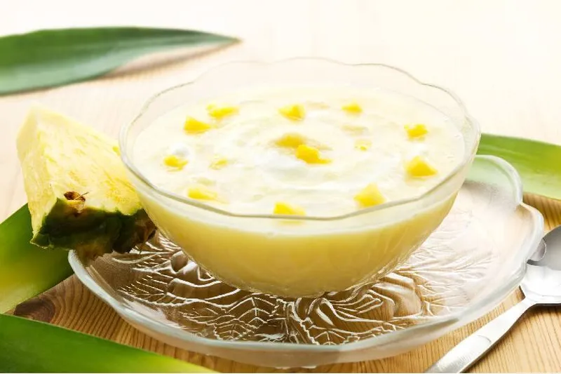 Pouding rafraîchissant vanille et ananas