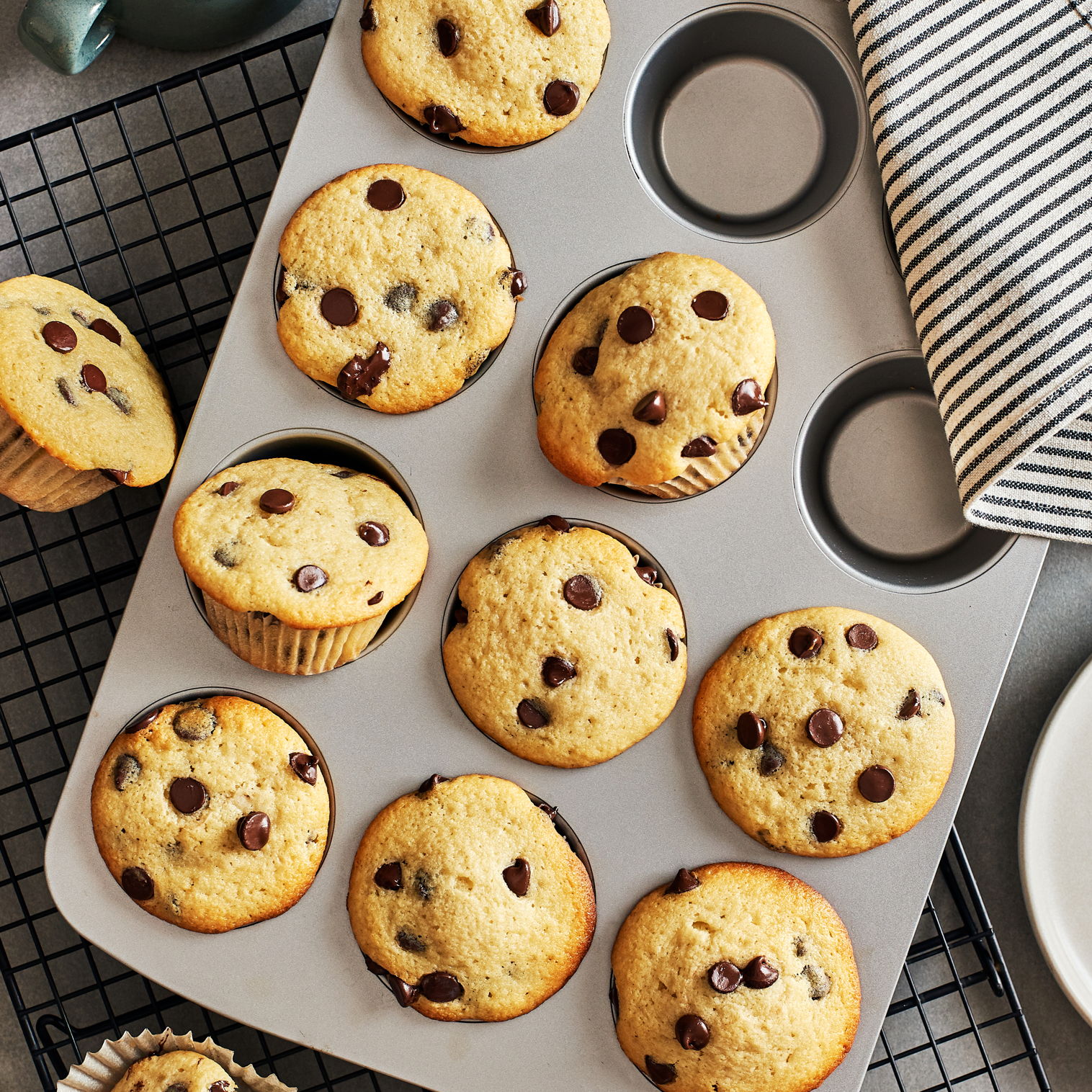 Muffins aux pépites de chocolat