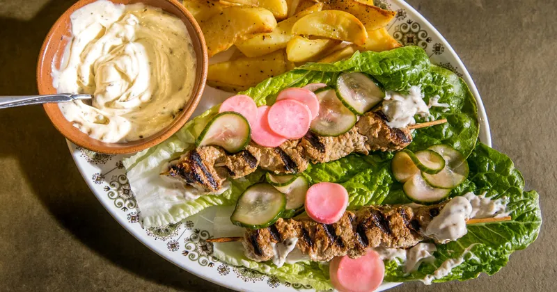 Shish taouk en romaine