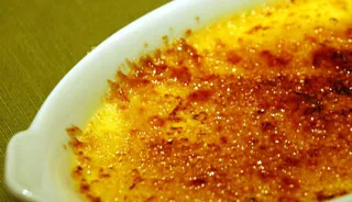 Crème brûlée au chocolat blanc
