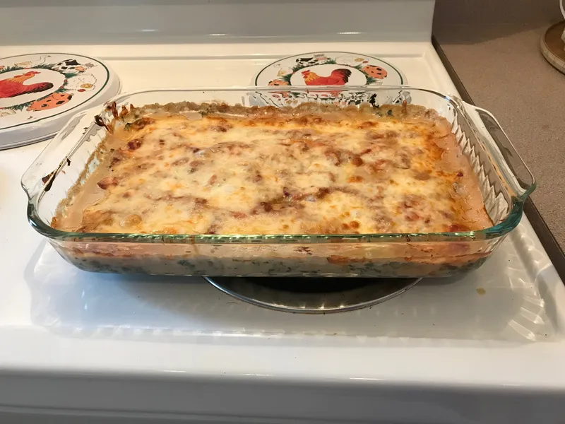 Casserole de filets de sole florentine