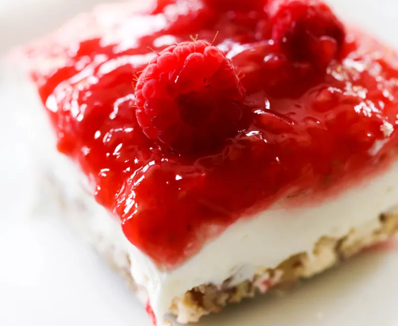 Lasagne crémeuse aux framboises