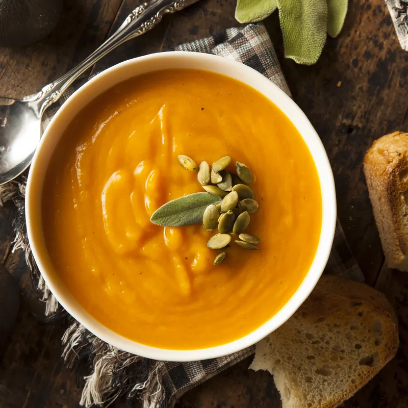 Potage à la courge musquée traditionnel