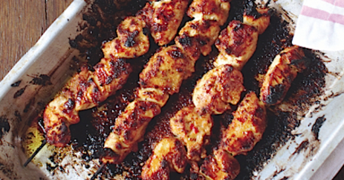 Brochettes de poulet satay