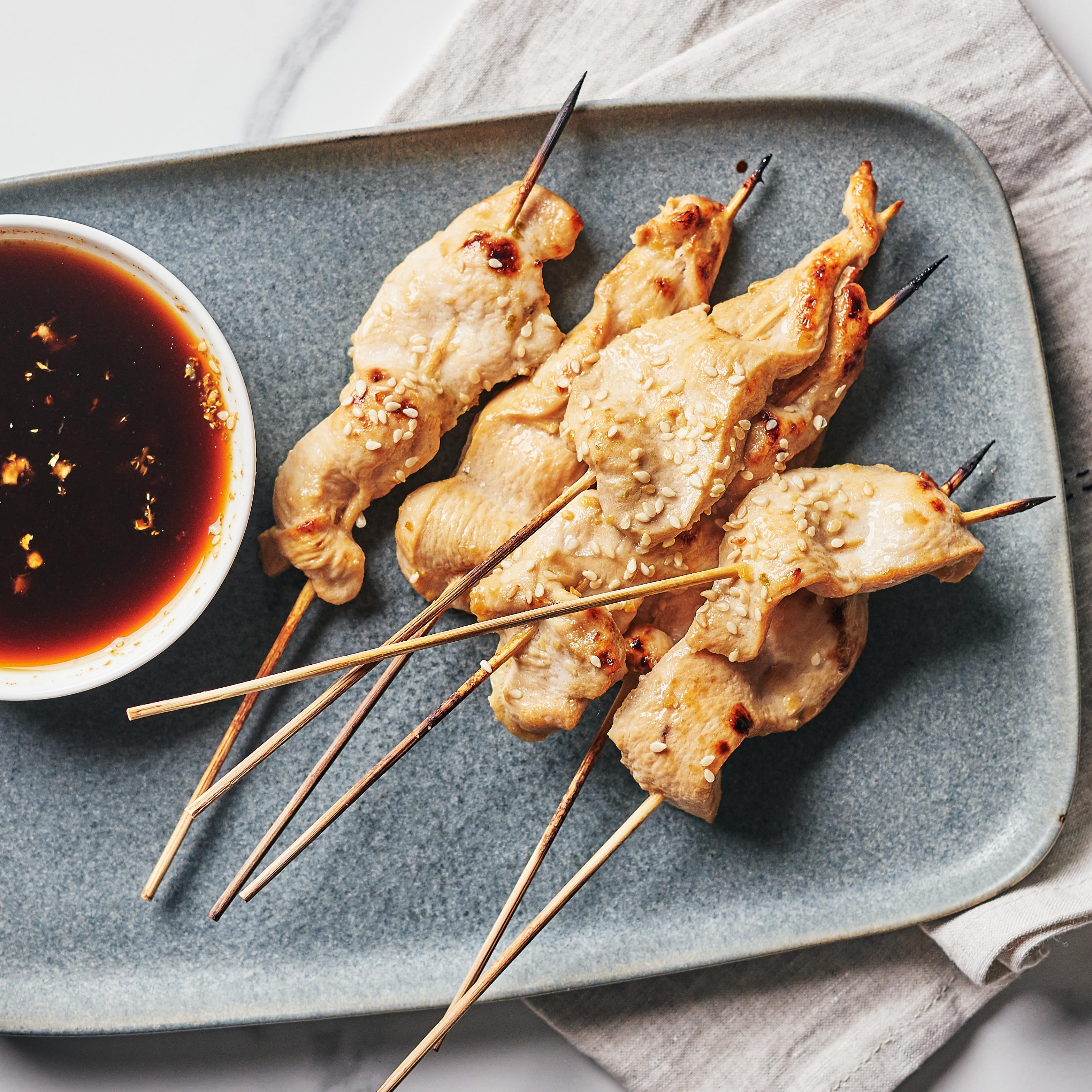 Brochettes de poulet à l’asiatique