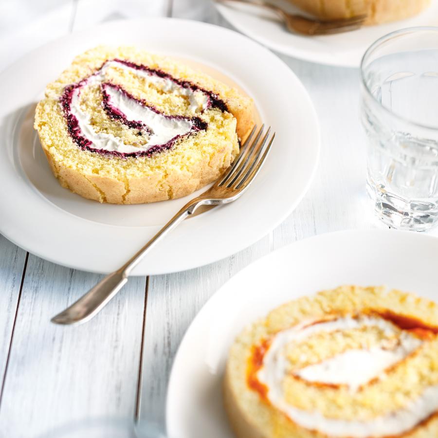 Gâteau roulé aux petits fruits