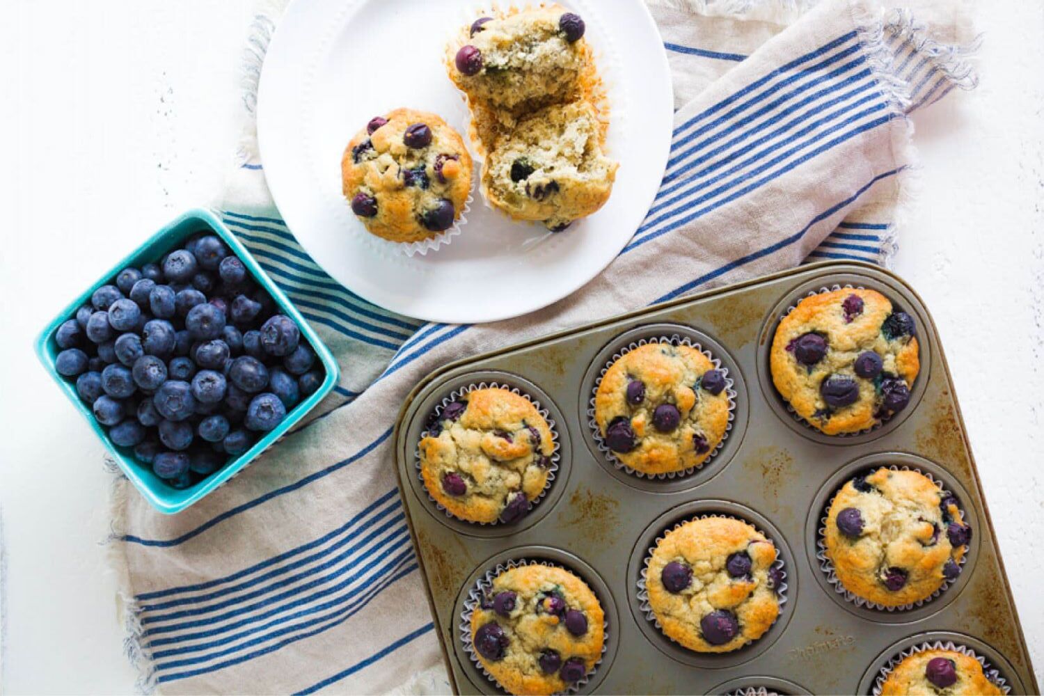 Muffin bleuets et banane