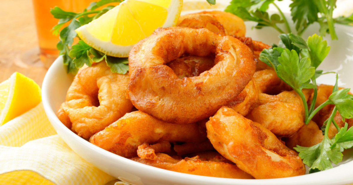 Calmars frits au parmesan