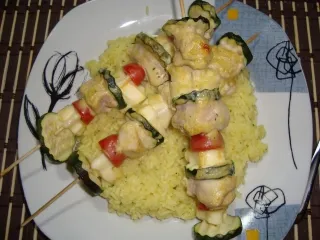 Brochettes de poulet à la dijonnaise