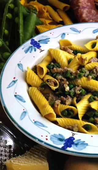 Garganelli aux petits pois