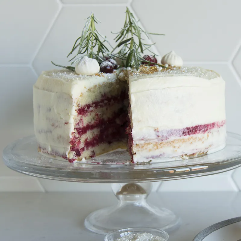 Gâteau étagé à la canneberge