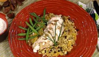 Poulet sauce au yogourt et au tahini