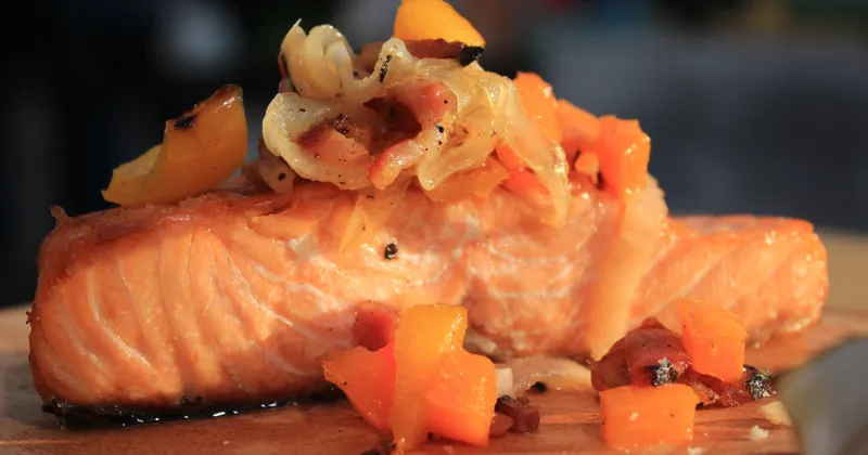Saumon à la piperade