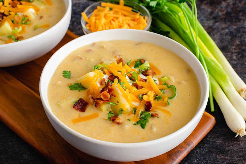 Crème de patates et bacon