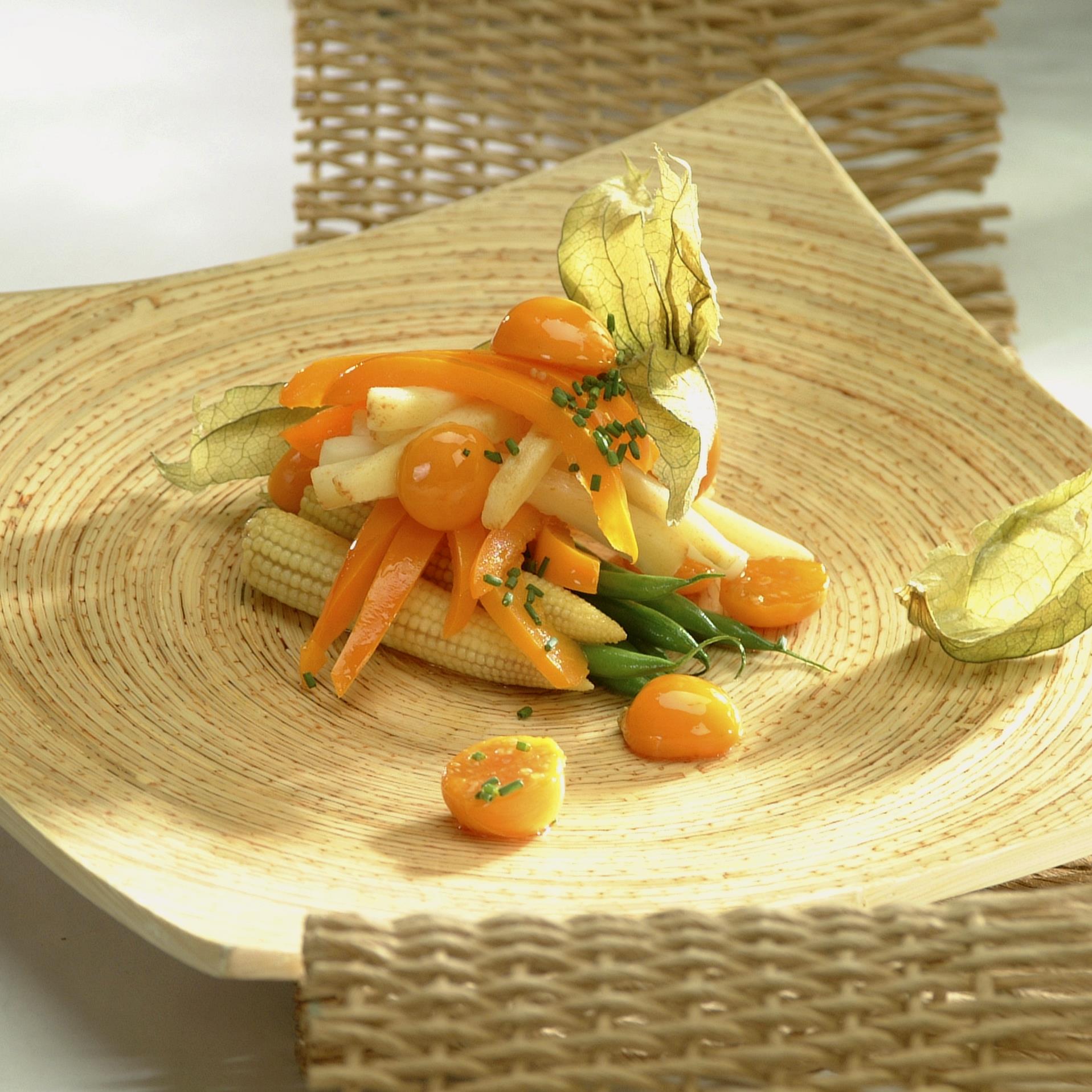 Trio de légumes aux cerises de terre